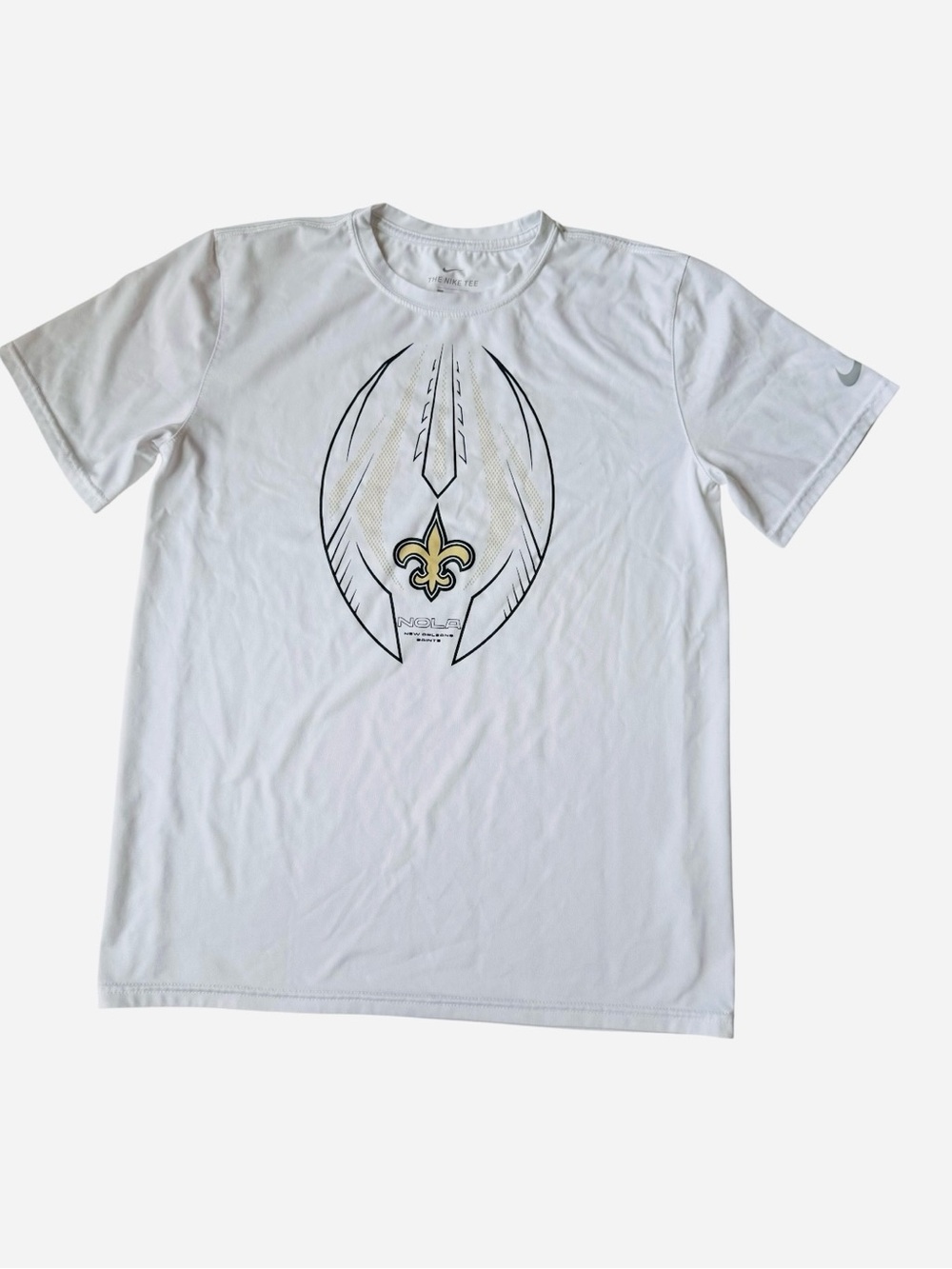 Nike Men’s White Saints T-Shirt - Fleur-de-Lis